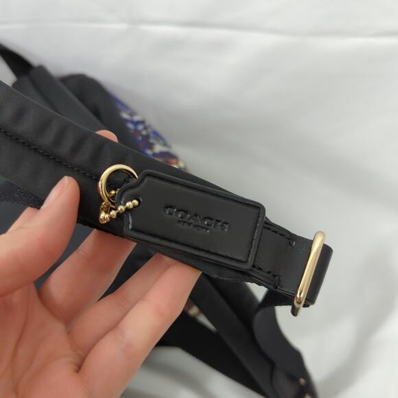 Coach Charlie Mini Backpack in Multi-color Forest Floral mix coated canvas - Picture 8 of 9